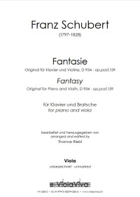 VV 235-2 &bull; SCHUBERT - Fantasie - Viola-Stimme UNBEZEICHNET